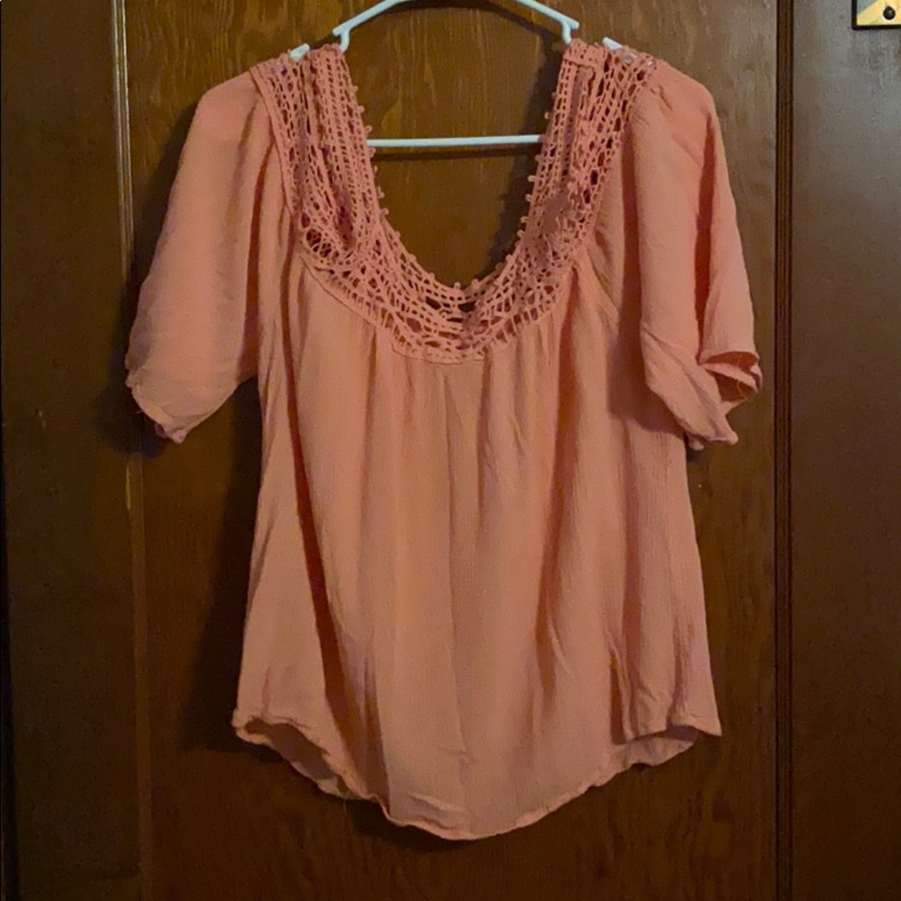 Over the shoulder Maurice’s blouse, worn once.